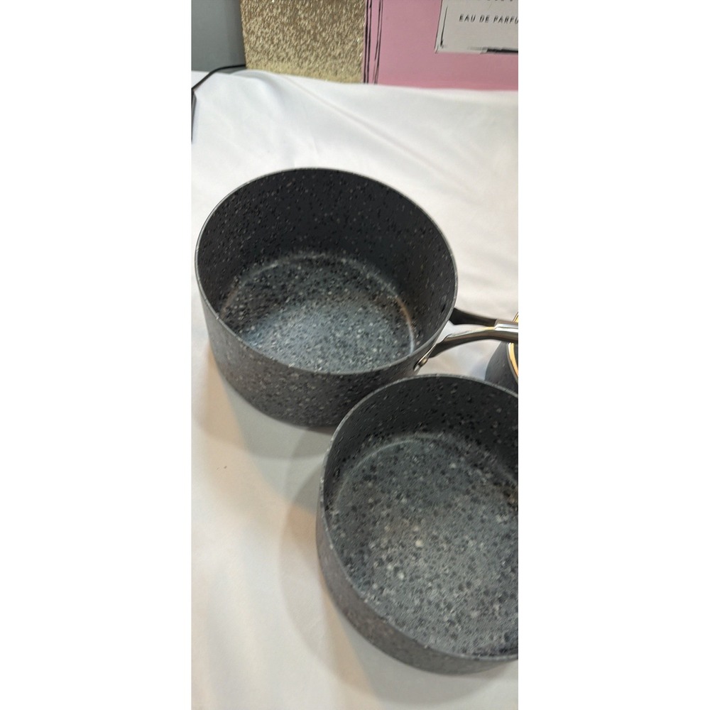 Hlafrg 6 Piece Speckle Cookware Set‎ in Black And Charcoal - Picture 4 of 11